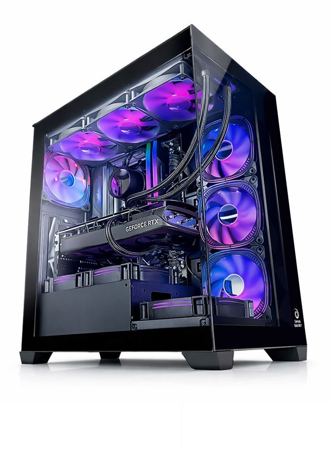 Game Sekret كمبيوتر ألعاب Spectre – معالج Intel Core i7-14700K | بطاقة رسومات GeForce RTX 5070 بسعة 12 جيجابايت | ذاكرة RAM DDR5 بسعة 32 جيجابايت – قرص SSD NVMe بسعة 1 تيرابايت | مبرد سائل 360 مم مزوّد بشاشة LCD – لوحة أم Z790 – مزود طاقة 850 واط بمعيار Gold | WiFi – Bluetooth – نظام Windows 11 Pro | كمبيوتر مكتبي Game Sekret | ضمان لمدة سنة واحدة black - Image 1